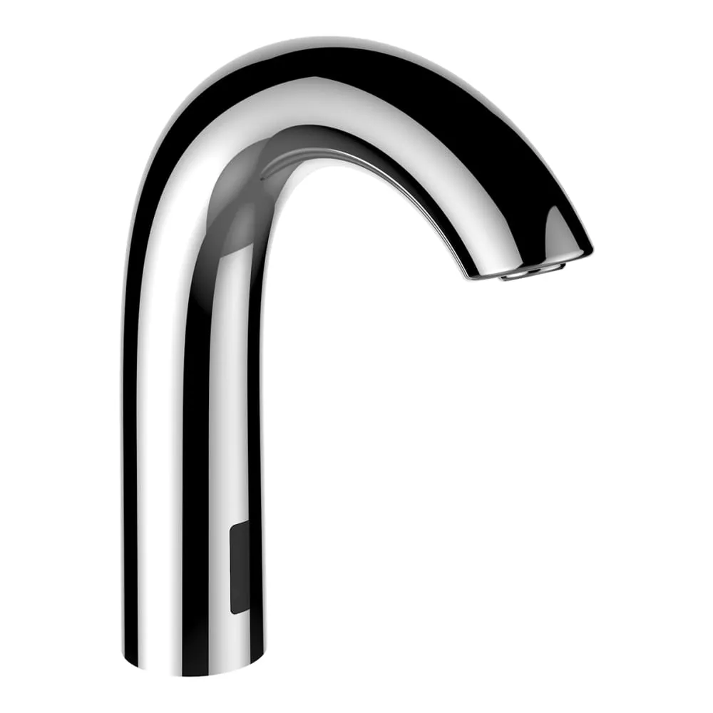 LAUFEN CURVETRONIC Elektronisches Standventil für Waschtisch für Kalt- oder Mischwasser mit IR-Sensoren, Ausladung 135 mm, Festauslauf, mit Batterie 6V, ohne Bluetooth-Adapter #HF707154100060