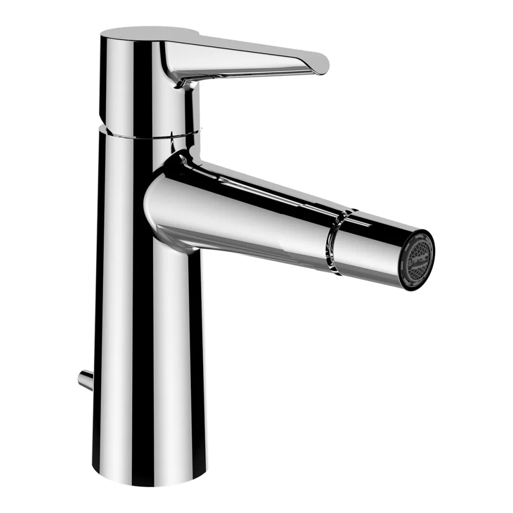 LAUFEN PURE Bidetmischer, Ausladung 121 mm, Festauslauf, Eco+ Funktion, mit Ablaufventil #HF901710100000