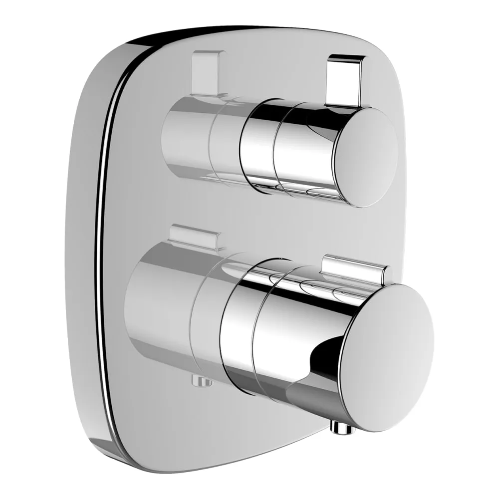 LAUFEN CITYPLUS City, Fertigmontage-Set für thermostatischen 2-Griff Unterputz-Bademischer, zu Simibox Standard & Simibox Light, mit integrierter Sicherheitseinrichtung Typ LB #HF905385100000