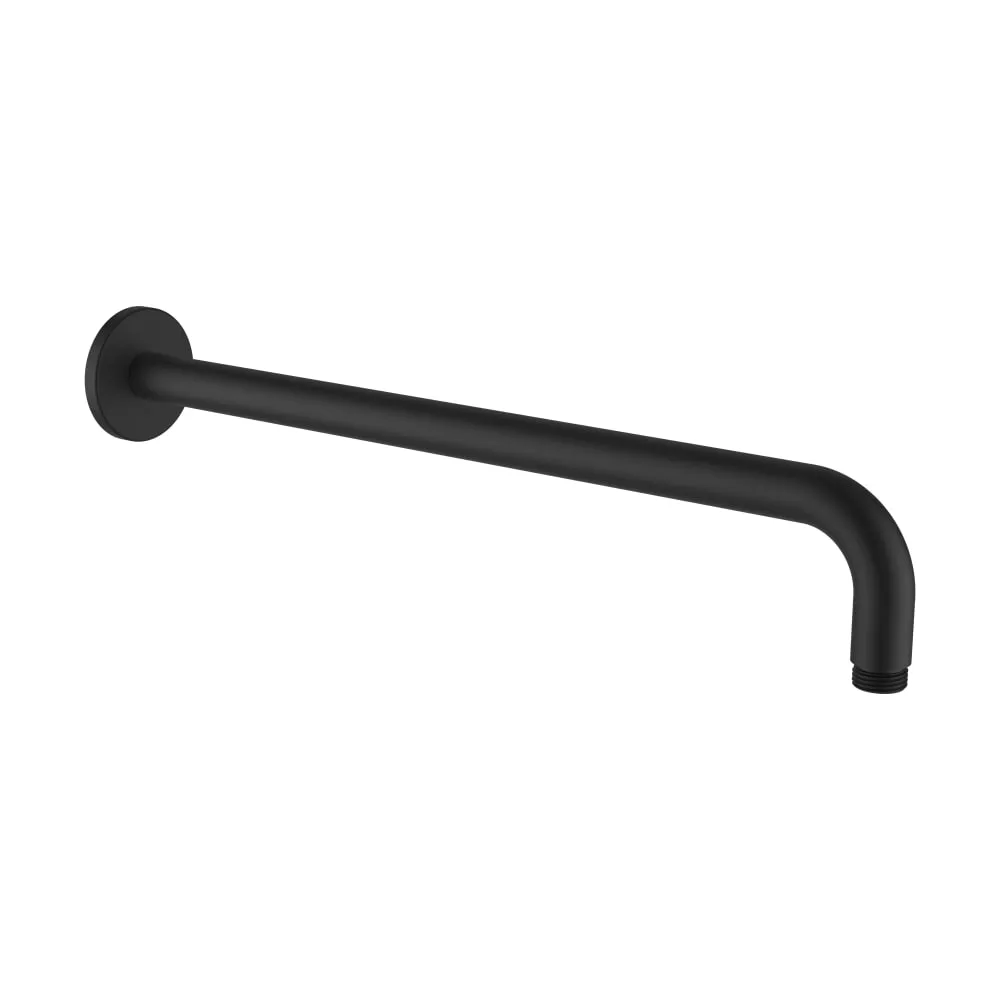 LAUFEN BRAUSEPROGRAMM Brausewandarm, Länge 420 mm, runde Rosette, 1/2'', PVD Titanschwarz matt #HF960109428001