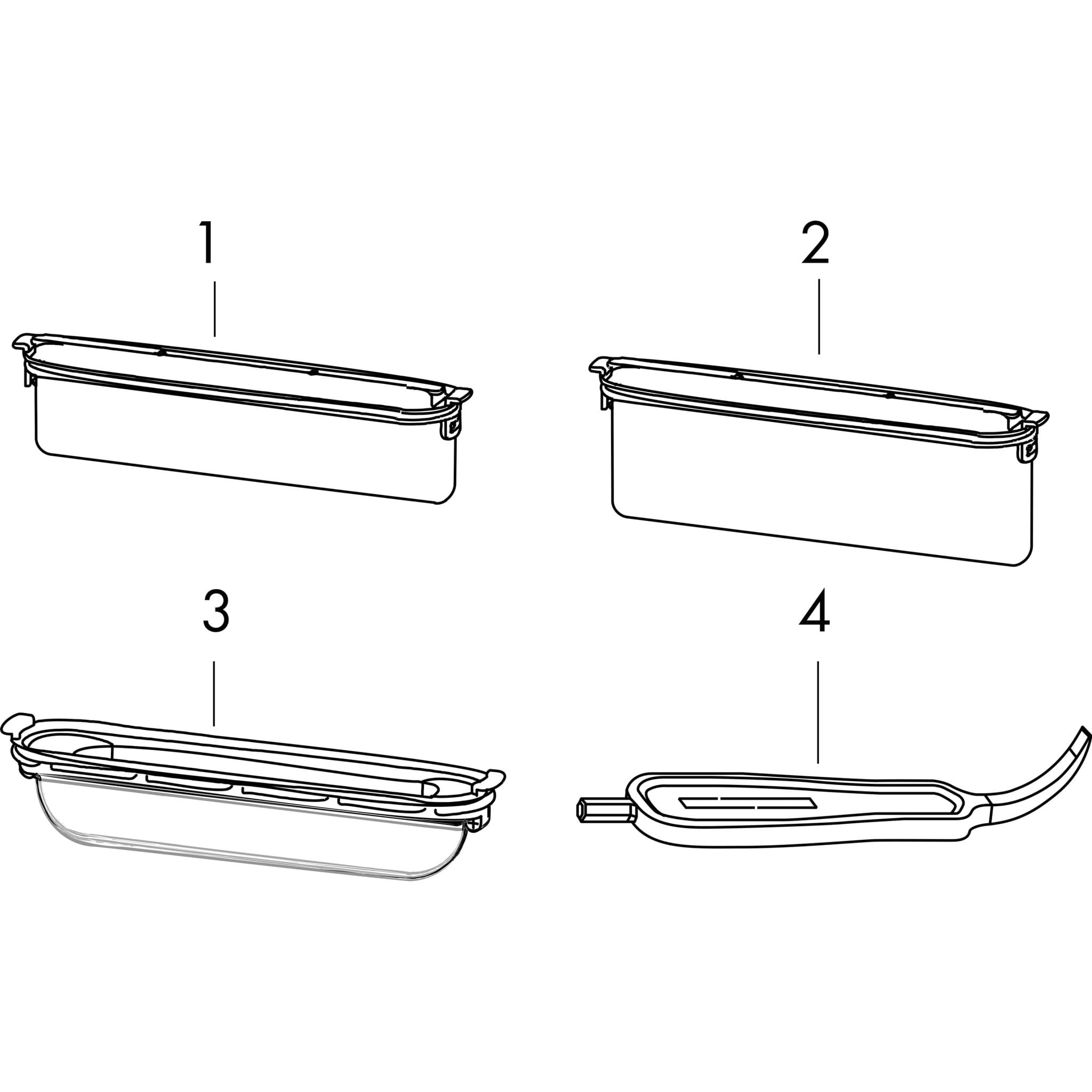 HANSGROHE AXOR Drain Fertigset Duschrinne 800 #42521820 - Brushed Nickel