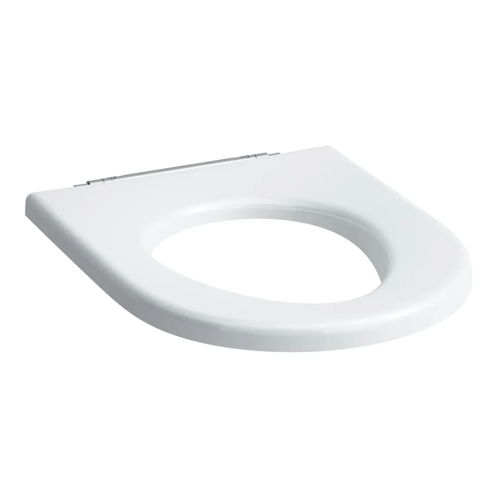 LAUFEN PRO LIBERTY WC-Sitz ohne Deckel, barrierefrei, mit extra verstärkten Scharnieren und Puffern 450 x 355 x 30 mm #H8989513000001 - 300 - Weiß