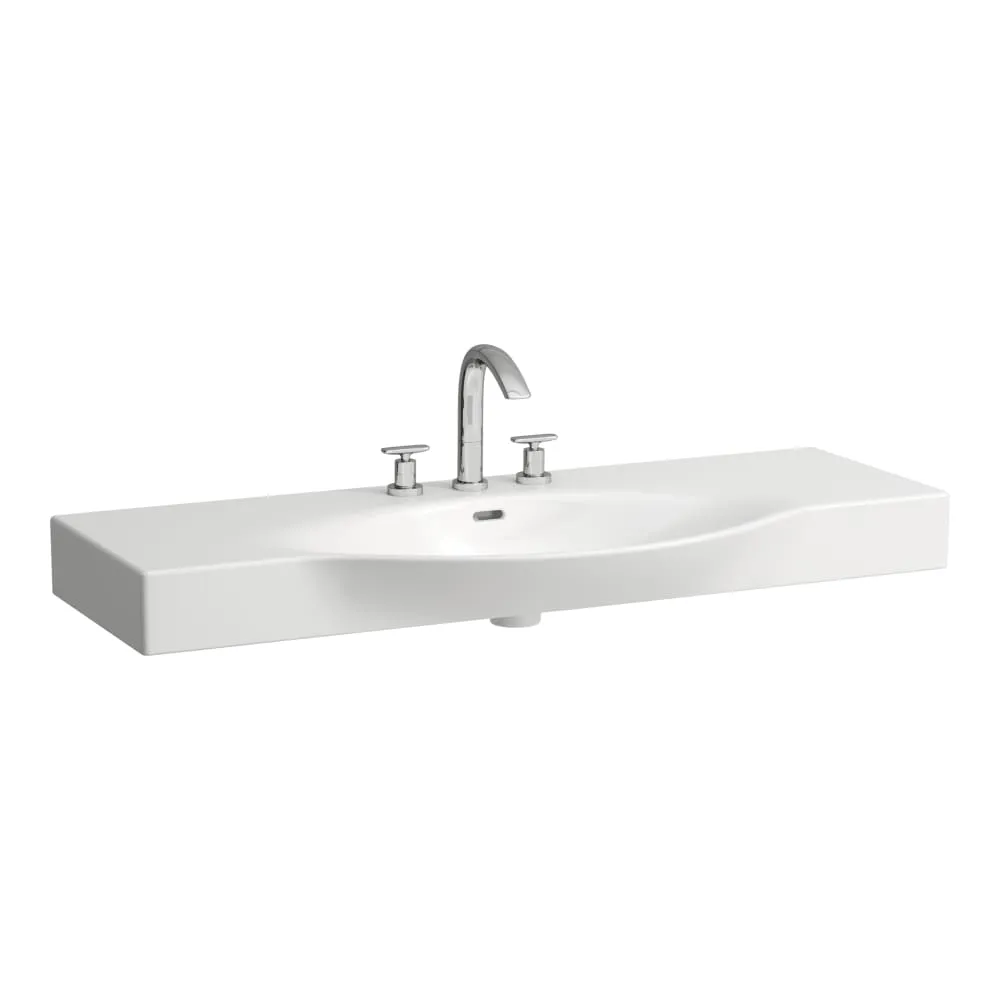 LAUFEN PALACE Möbelwaschtisch, schneidbar beidseitig bis 900 mm, einseitig bis 1050 mm 1200 x 510 x 110 mm #H8117040001081 - 000 - Weiß