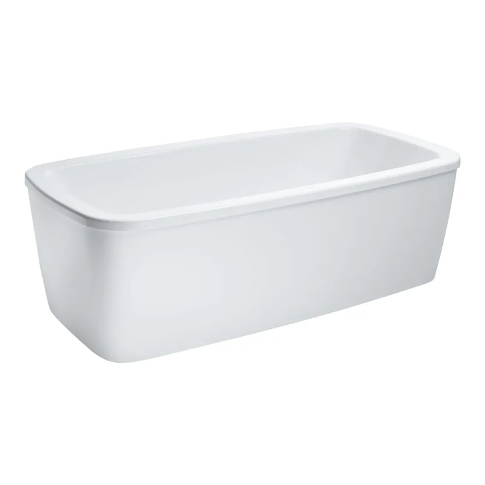 LAUFEN PALOMBA COLLECTION Freistehende Badewanne, mit Schürze und Mittelablauf, Sanitäracryl 1800 x 900 x 610 mm #H2318000000001 - 000 - Weiß
