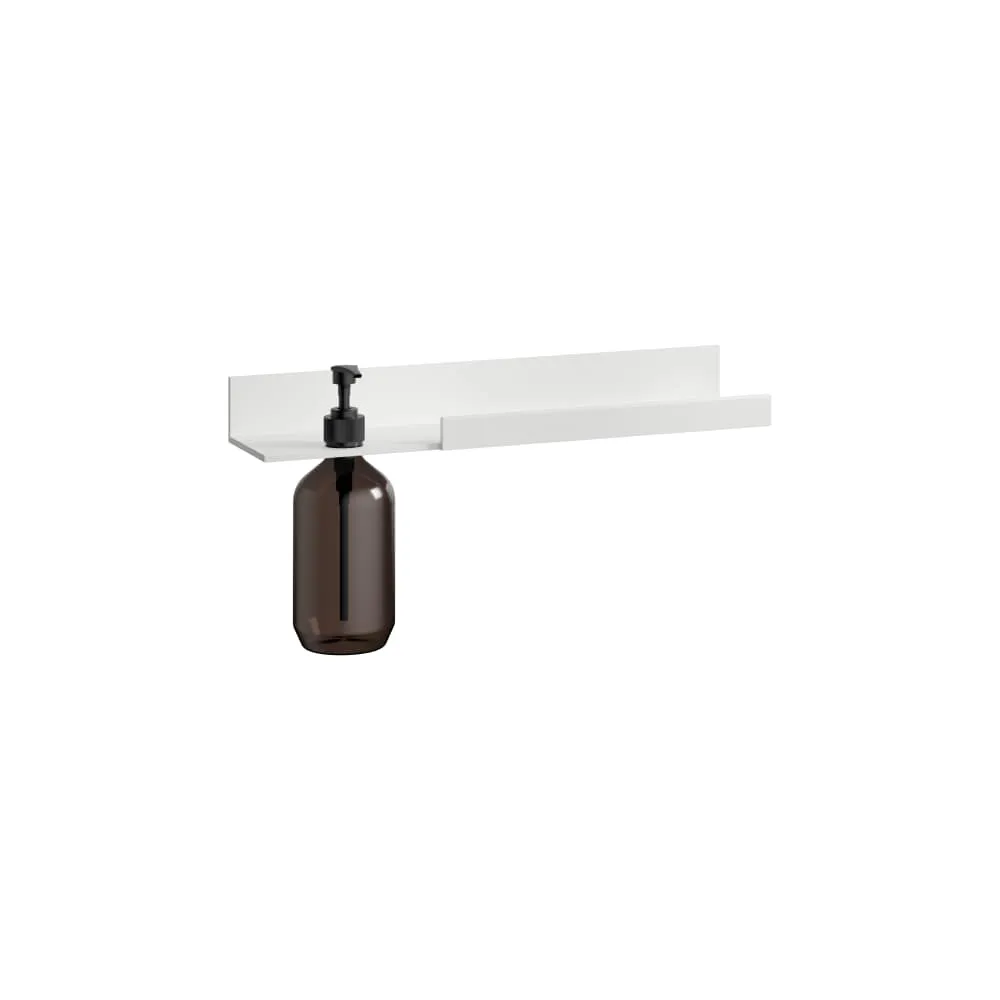 LAUFEN ASSIST Ablage 400 mm, Aluminium, Ausschnitt Lotionspender links, Ausschnitt Handtuch rechts, inklusive Befestigungsset, Kunststoffflasche 400 x 100 x 50 mm #H385AS14500021 - 268 - Weiß matt