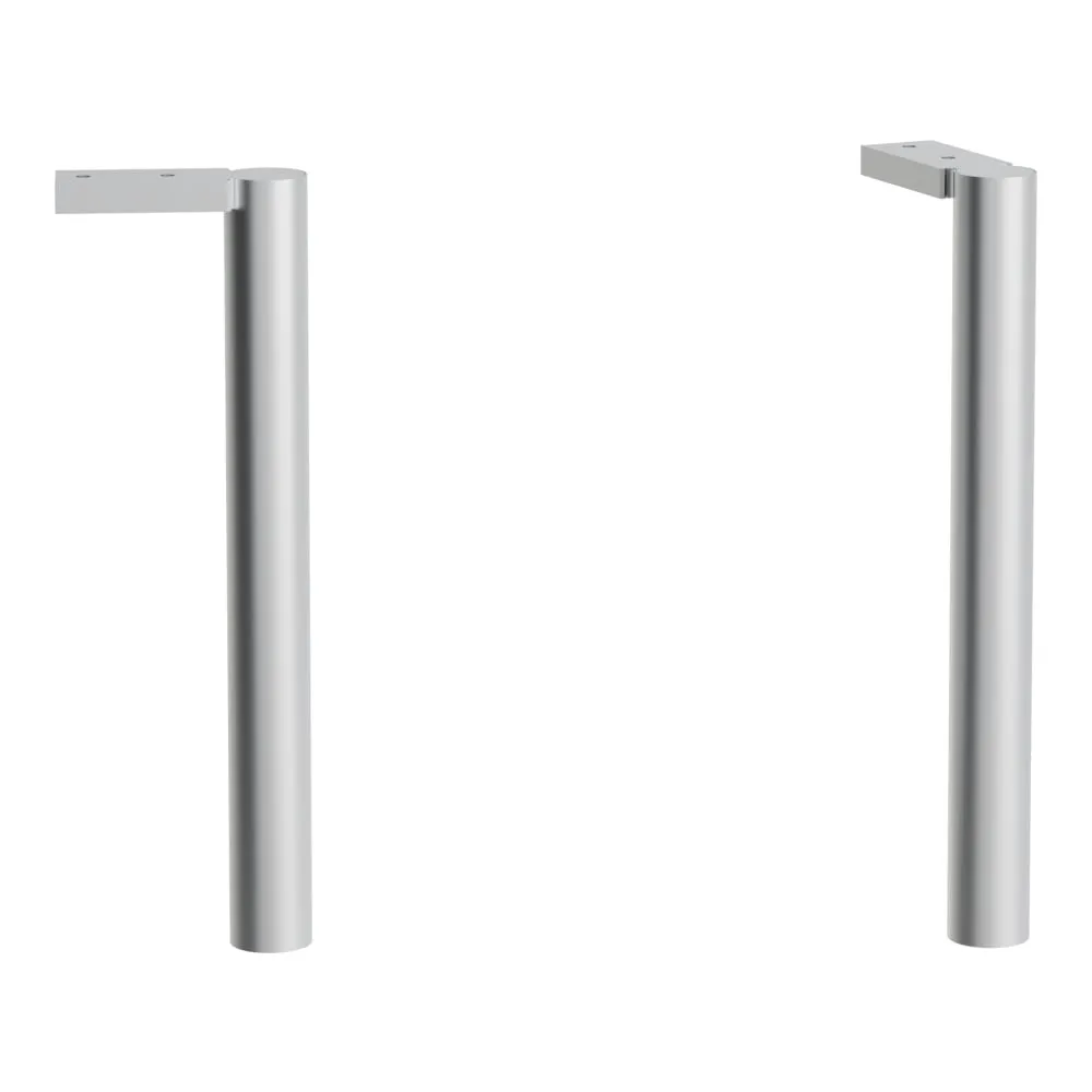 LAUFEN BASE Stellfuß-Set (2 Stück), Höhe 283 mm, Oberfläche in Aluminium eloxiert 30 x 90 x 283 mm #H4029911100001