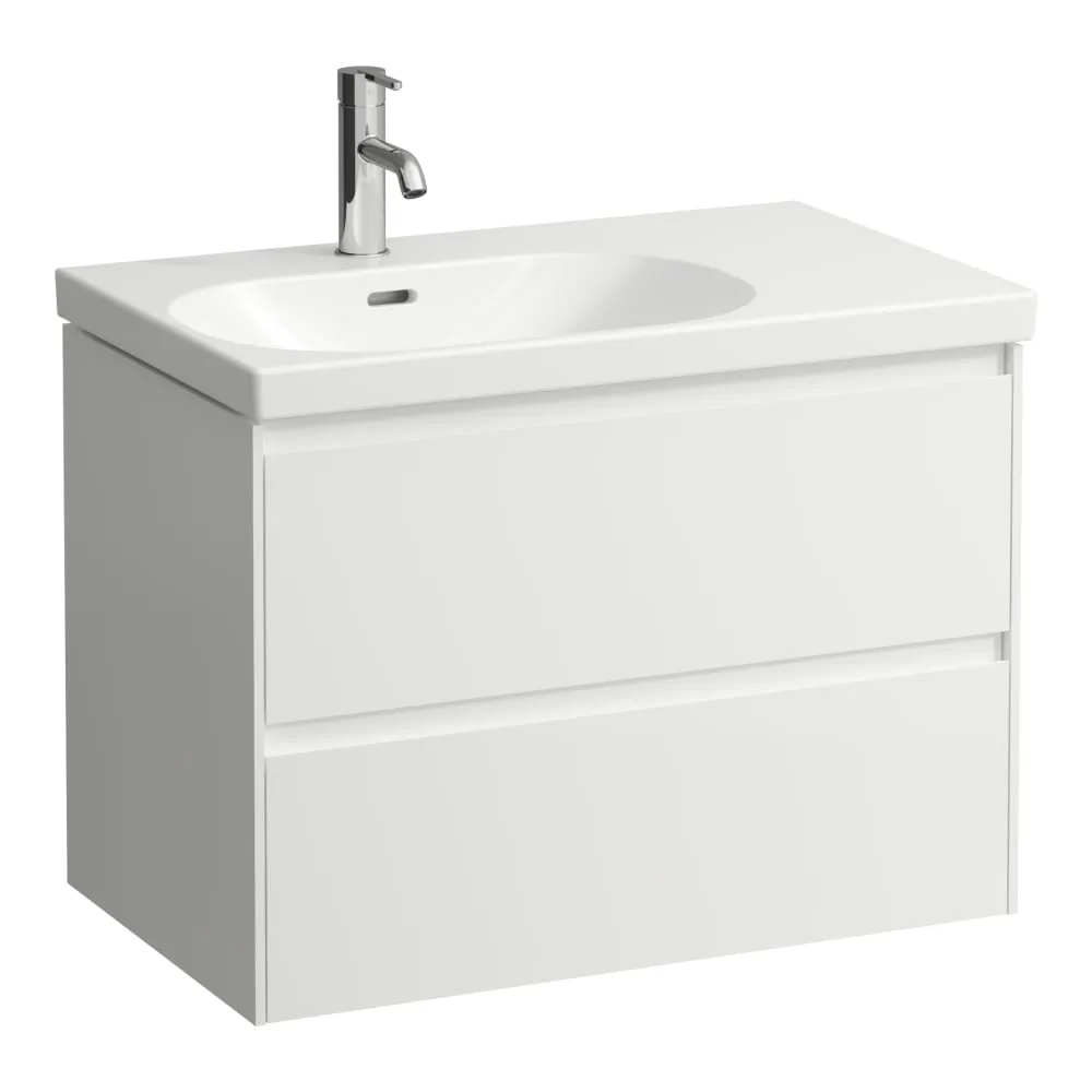 LAUFEN LANI Waschtischunterbau, 2 Schubladen, passend zu Waschtisch LUA H817086 735 x 450 x 515 mm #H4035921129901 - 260 - Weiß matt