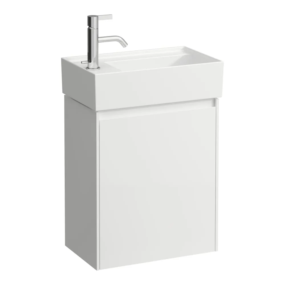 LAUFEN LANI Waschtischunterbau 450, 1 Tür, Scharnier links, passend zu Kartell • LAUFEN Waschtisch H815334, H815335 435 x 270 x 515 mm #H4039011129901 - 260 - Weiß matt