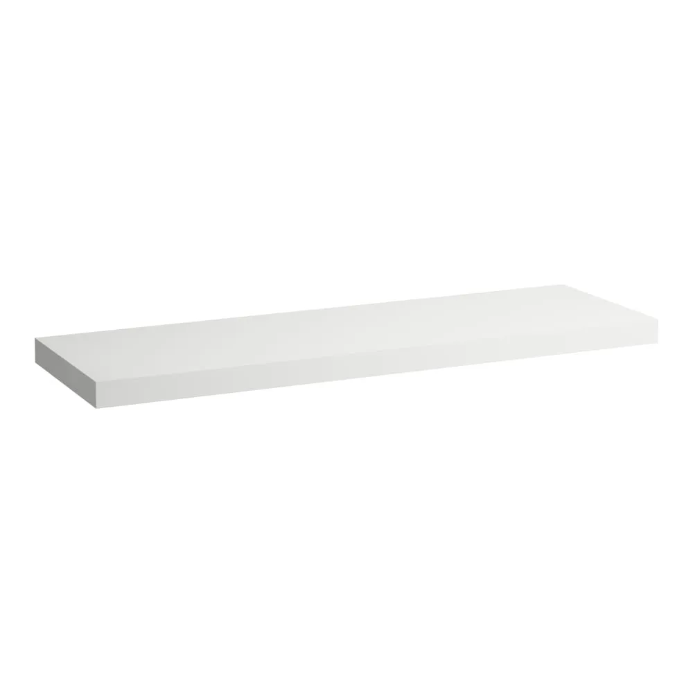LAUFEN LANI Waschtischplatte 1600, 65 mm dick, ohne Ausschnitt, inkl. 3 Wandhalterungen 1570 x 495 x 65 mm #H4046901122671 - 260 - Weiß matt