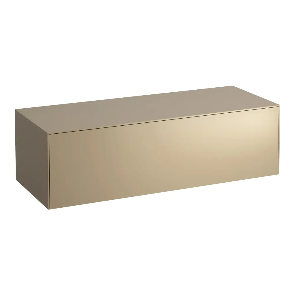 LAUFEN SONAR Schubladenelement 1200, 1 Schublade, ohne Ausschnitt 1175 x 455 x 340 mm #H4054200341411 - 040 - Gold (lackiert)