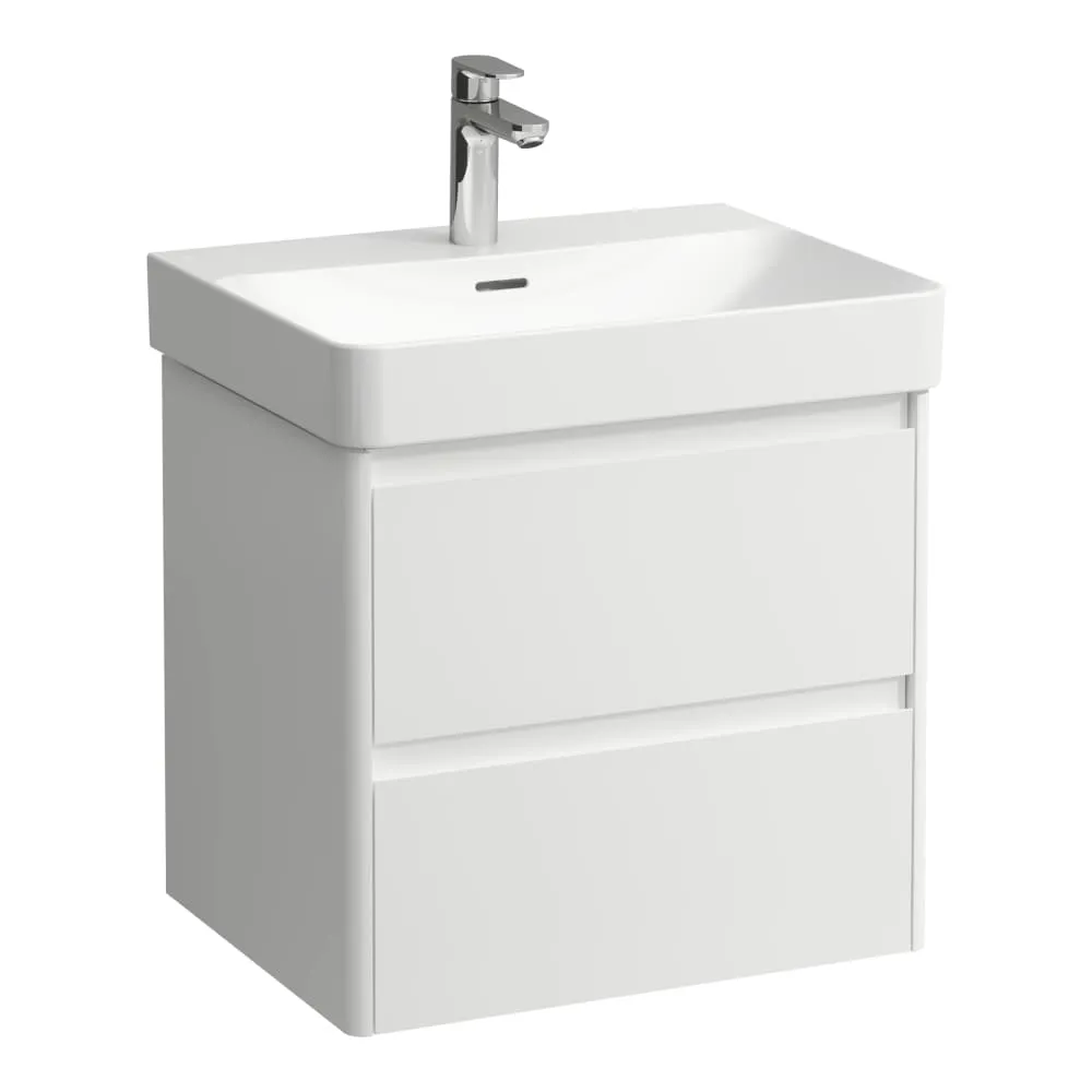LAUFEN BASE 2.0 Waschtischunterbau 600, 2 Schubladen, passend zu Pro S Waschtisch H810963 / PRO X 810863 570 x 445 x 515 mm #H4112721082601 - 260 - Weiß matt