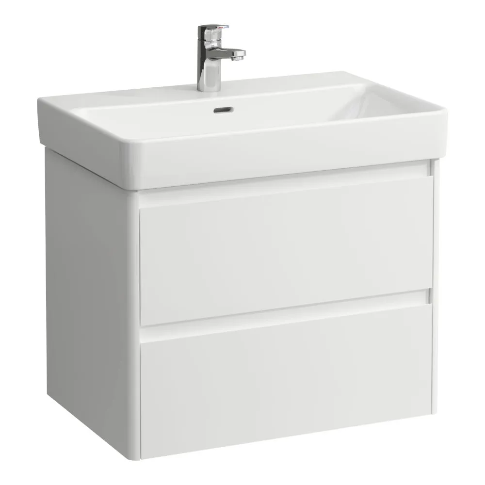 LAUFEN BASE 2.0 Waschtischunterbau 700, 2 Schubladen, passend zu Pro S Waschtisch H810967 / PRO X H810865 670 x 445 x 515 mm #H4112921082661 - 260 - Weiß matt