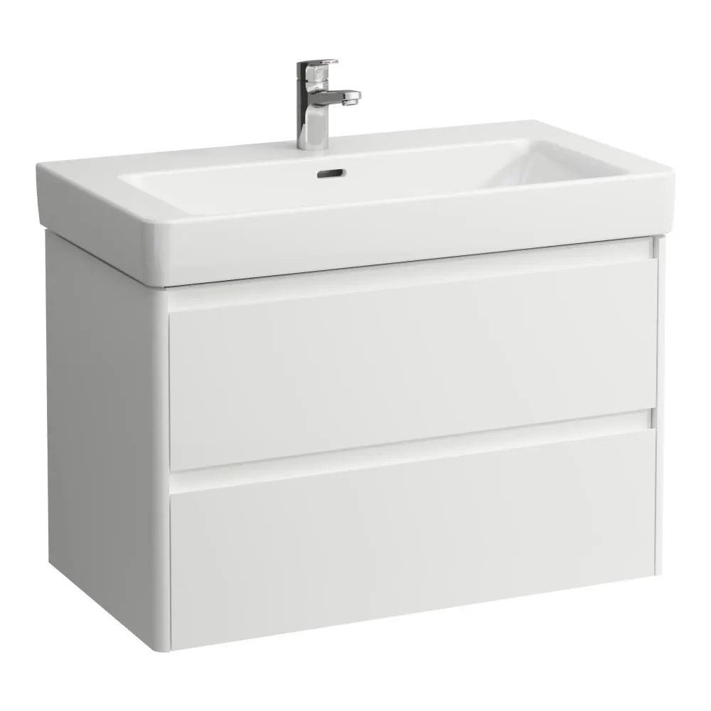 LAUFEN BASE 2.0 Waschtischunterbau 850, 2 Schubladen, passend zu Pro S Waschtisch H813965 / PRO X H810867 820 x 445 x 515 mm #H4113021089991 - 260 - Weiß matt