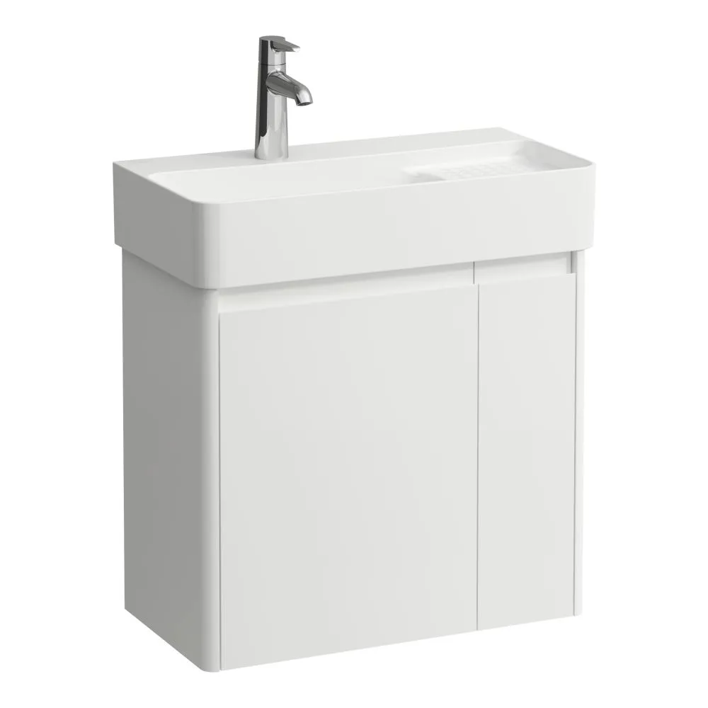 LAUFEN BASE 2.0 Waschtischunterbau 600, 2 Türen, passend zu VAL Waschtisch H815285 570 x 295 x 515 mm #H4113831082601 - 260 - Weiß matt
