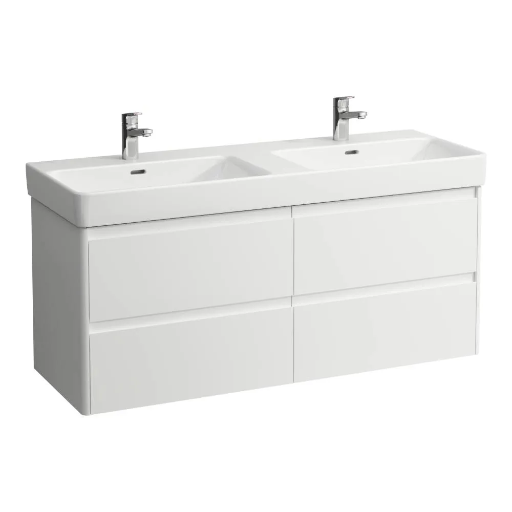 LAUFEN BASE 2.0 Waschtischunterbau 1300, 4 Schubladen, passend zu Pro S Waschtisch H814968 1270 x 445 x 515 mm #H4113341082671 - 260 - Weiß matt
