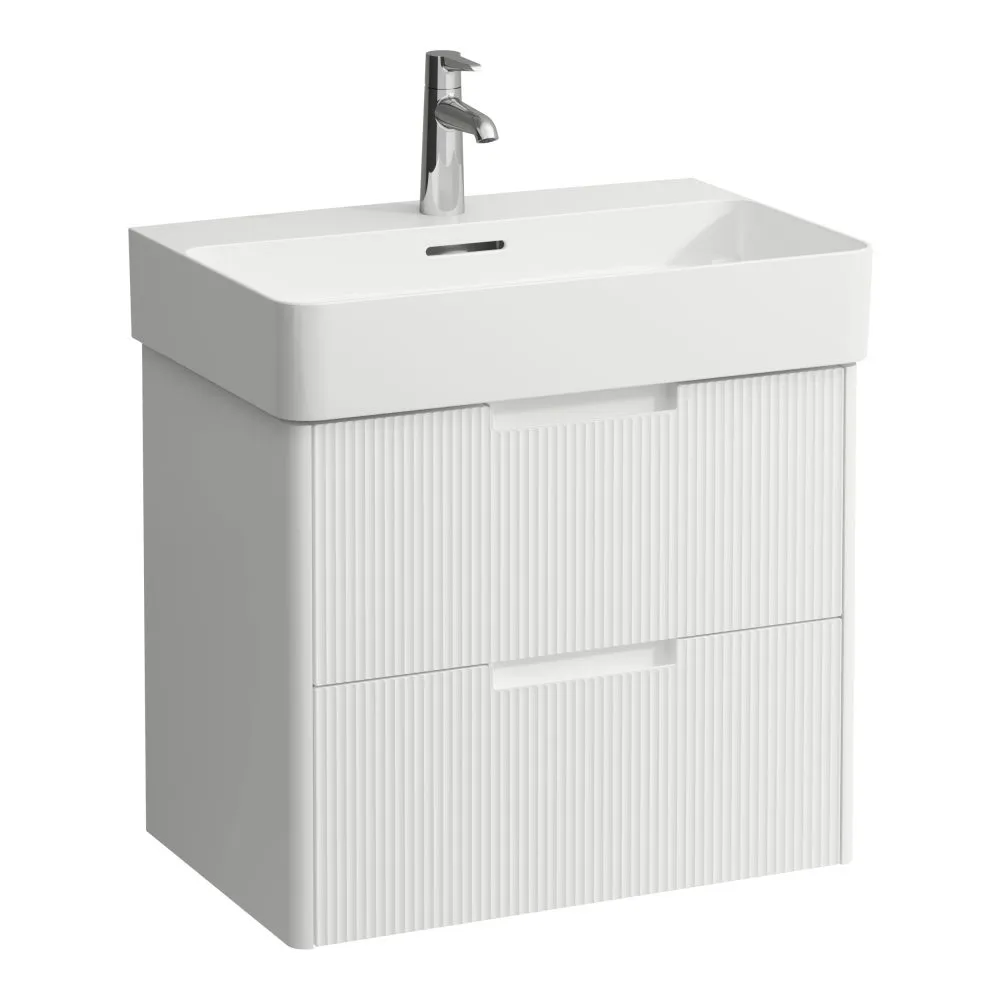 LAUFEN JUNA Waschtischunterbau 650, 2 Schubladen, passend zu VAL Waschtisch H810284 620 x 400 x 515 mm #H4116121092661 - 260 - Weiß matt