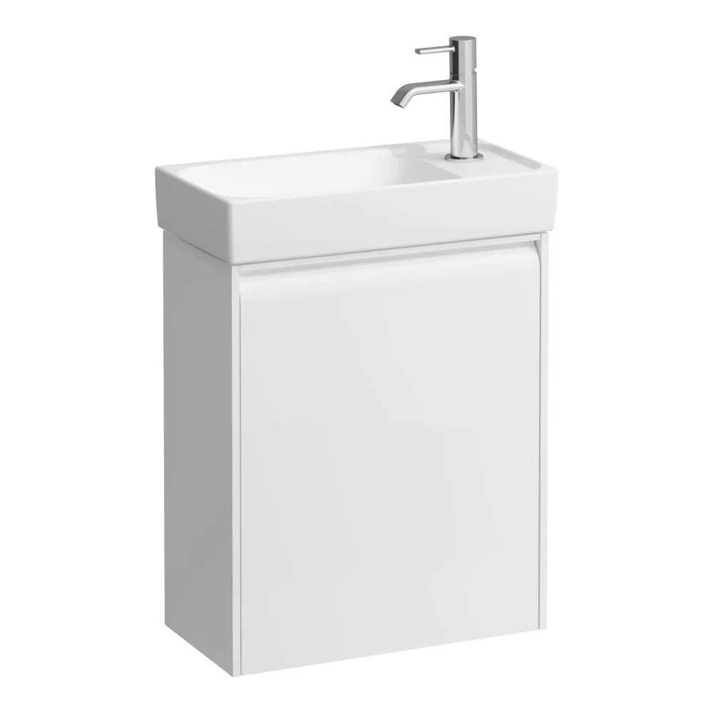 LAUFEN MEDA Waschtischunterbau 460, 1 Tür, Scharnier rechts, passend zu Handwaschbecken H815113 435 x 220 x 515 mm #H4215520112661 - 260 - Weiß matt