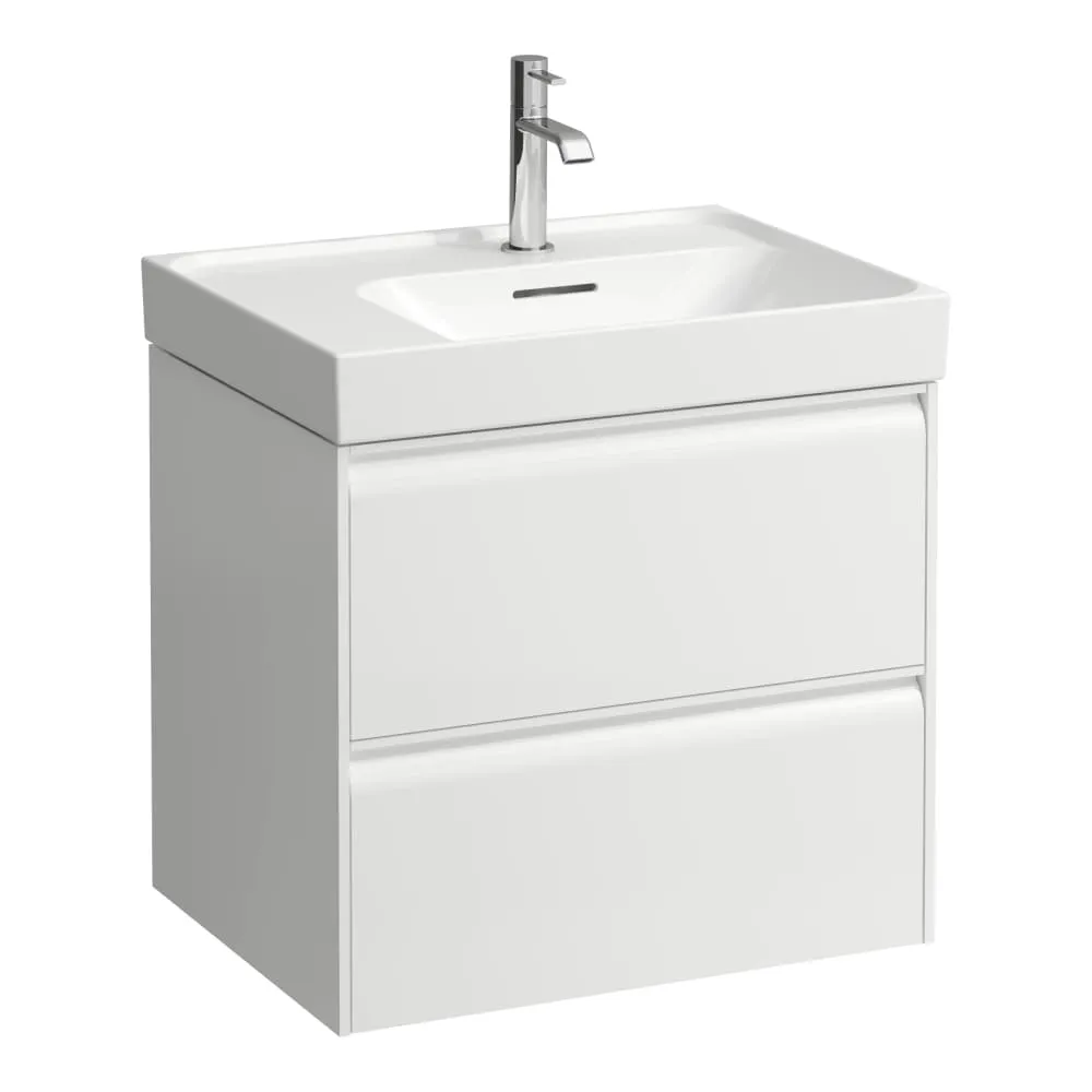 LAUFEN MEDA Waschtischunterbau 600, 2 Schubladen, passend zu Waschtisch H817112 585 x 450 x 515 mm #H4217220112671 - 260 - Weiß matt