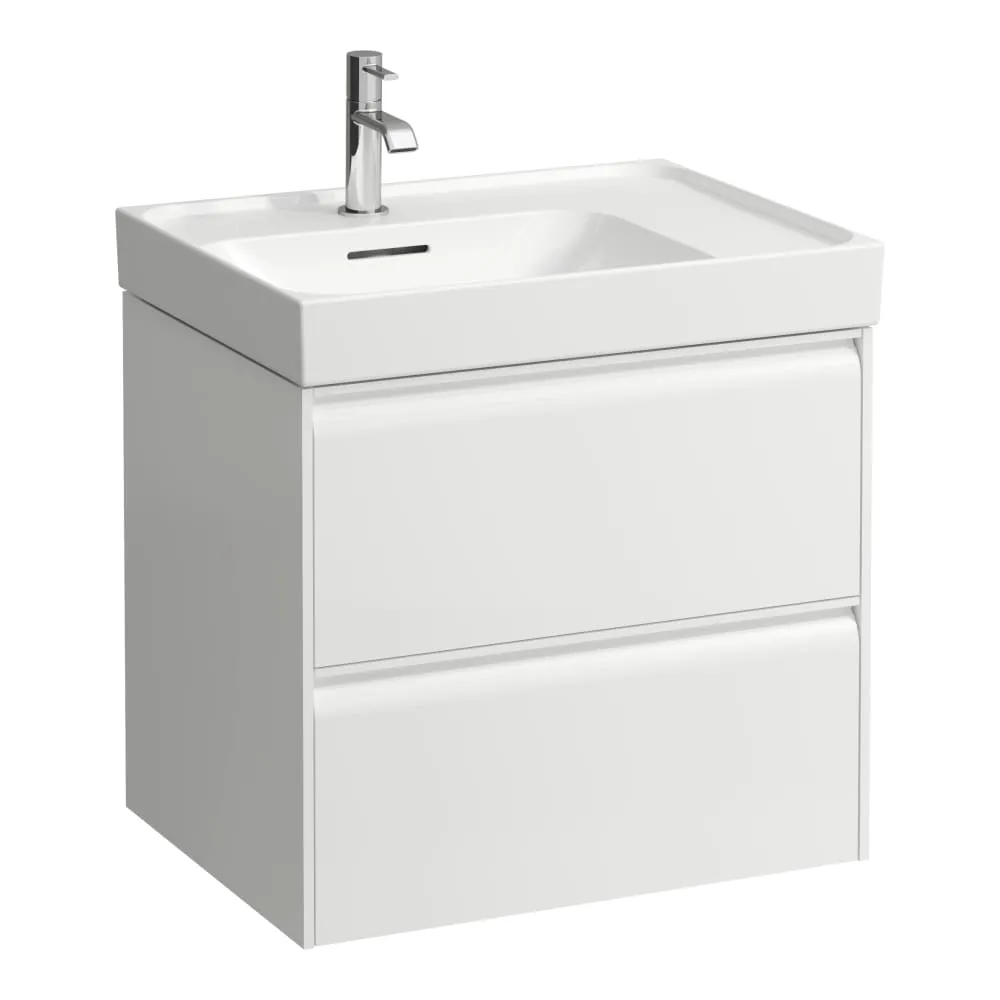 LAUFEN MEDA Waschtischunterbau 600, 2 Schubladen, passend zu Waschtisch H817111 585 x 450 x 515 mm #H4217320112661 - 260 - Weiß matt