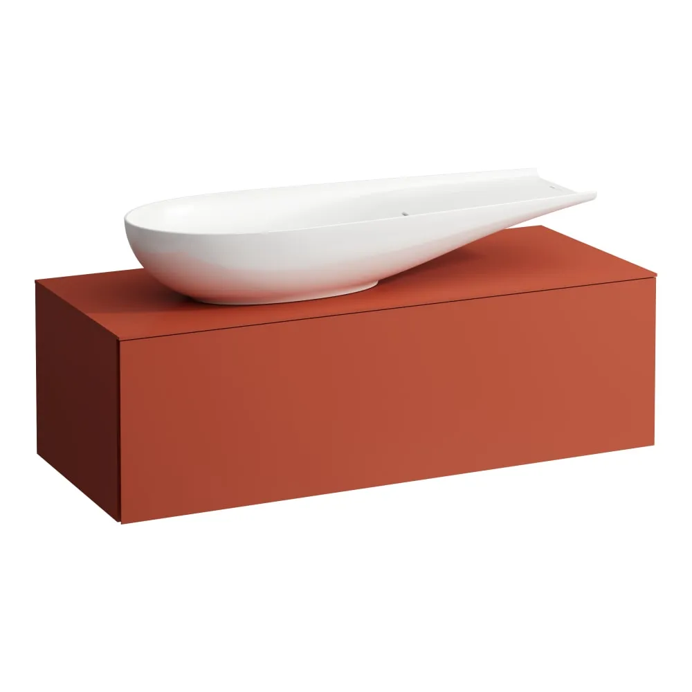 LAUFEN ILBAGNOALESSI Schubladenelement 1200, 1 Schublade, Ausschnitt links, passend zu Waschtisch H818974 1200 x 500 x 370 mm #H4303220972701 - 269 - Terracotta
