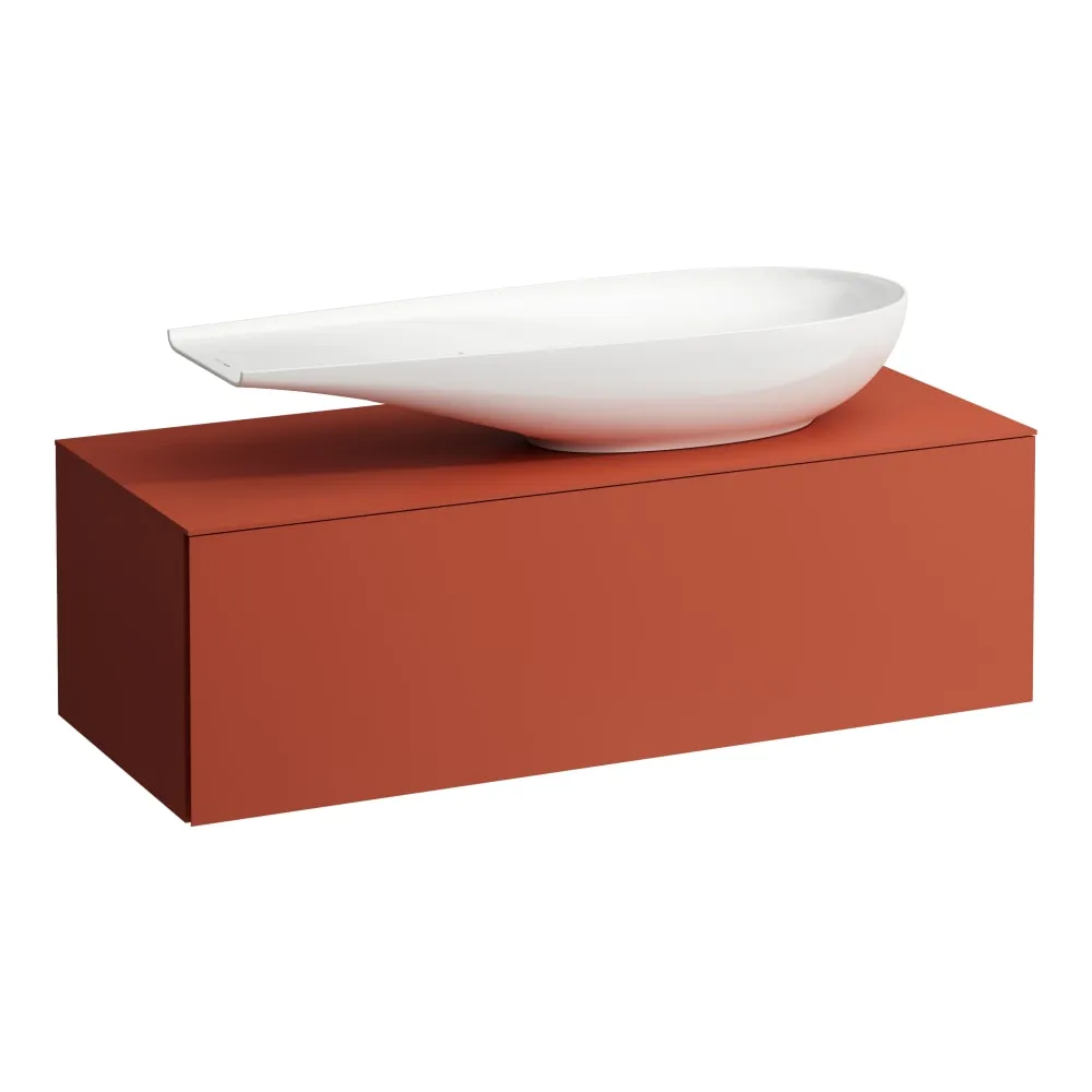 LAUFEN ILBAGNOALESSI Schubladenelement 1200, 1 Schublade, Ausschnitt rechts, passend zu Waschtisch H818974 1200 x 500 x 370 mm #H4303230972701 - 269 - Terracotta
