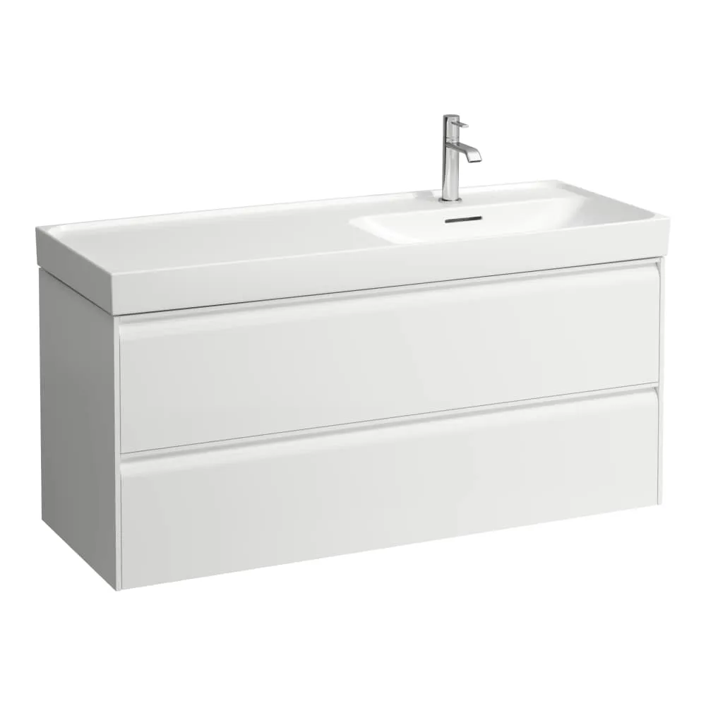 LAUFEN MEDA Waschtischunterbau 1200, 2 Schubladen, passend zu Waschtisch H817119 1180 x 450 x 515 mm #H4217620112601 - 260 - Weiß matt