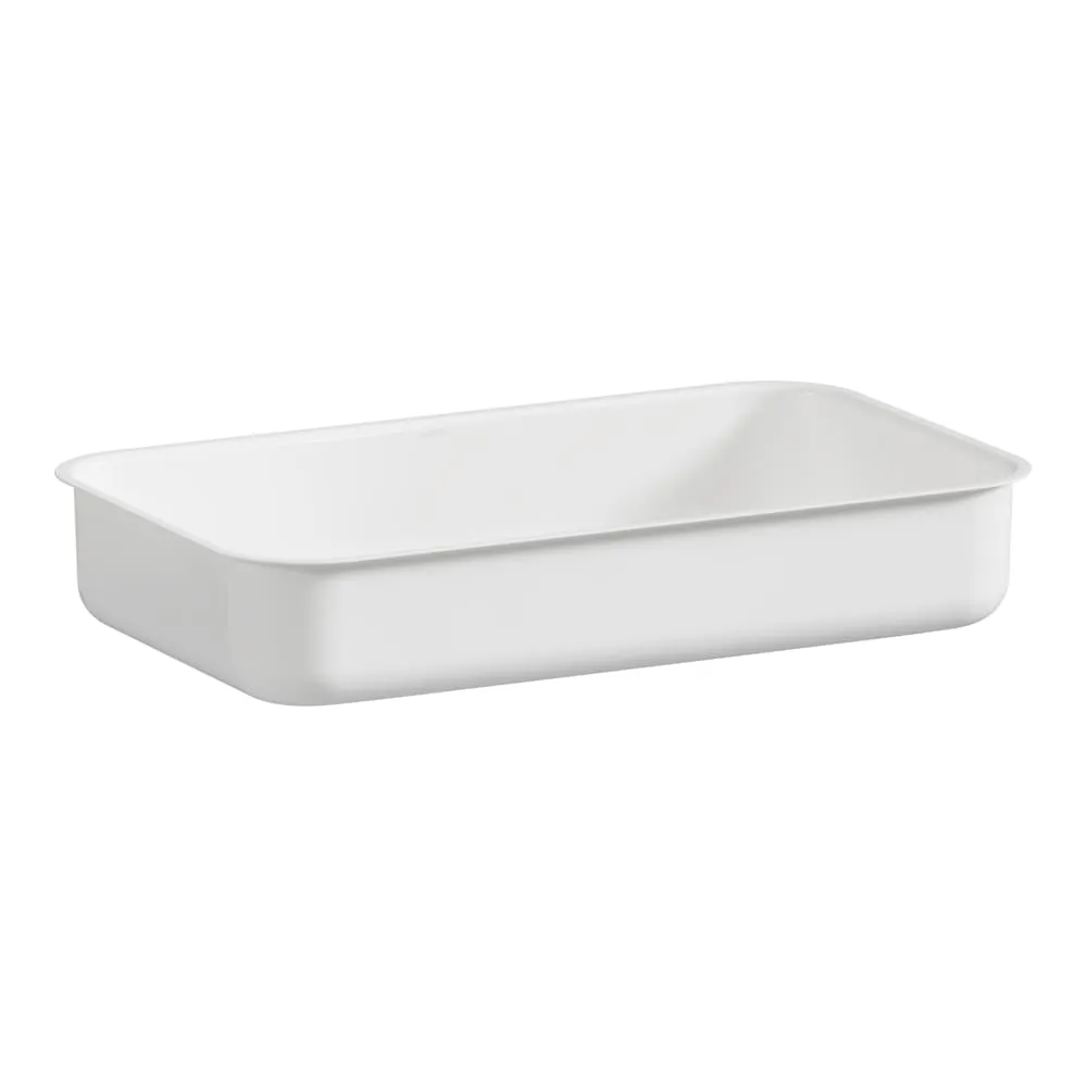 LAUFEN STREAM Einbauwaschtisch von unten, aus Vitreon Stahl, ohne Armaturenbank, ohne Hahnloch, ohne Überlauf, inklusive Befestigungsset 624 x 374 x 127 mm #H513SR70001121 - 000 - Weiß