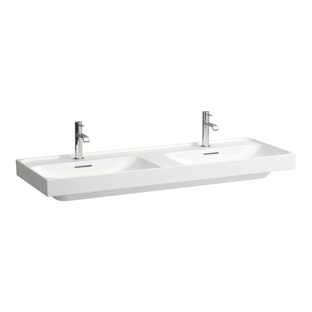 LAUFEN MEDA Doppelwaschtisch 1300 x 460 x 80 mm #H8141127571041 - 000 - Weiß