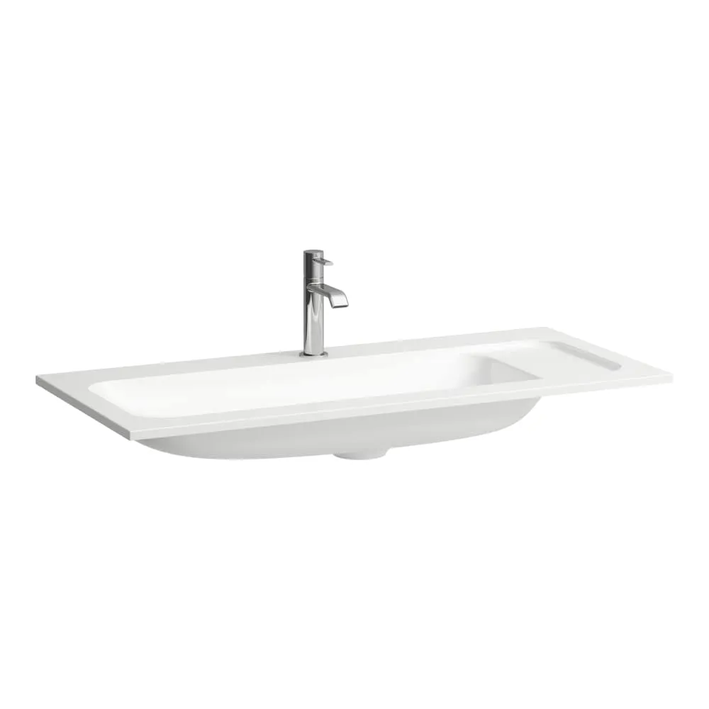 LAUFEN MEDA Möbelwaschtisch 'slim', aus Verbundwerkstoff Marbond 977 x 445 x 132 mm #H8141180001111 - 000 - Weiß