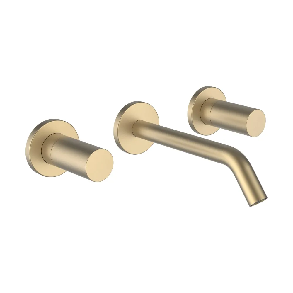 LAUFEN Kartell LAUFEN 2-Griff Unterputz-Waschtischmischer, Ausladung 175 mm, Festauslauf, PVD Blassgold matt #H3123360831201