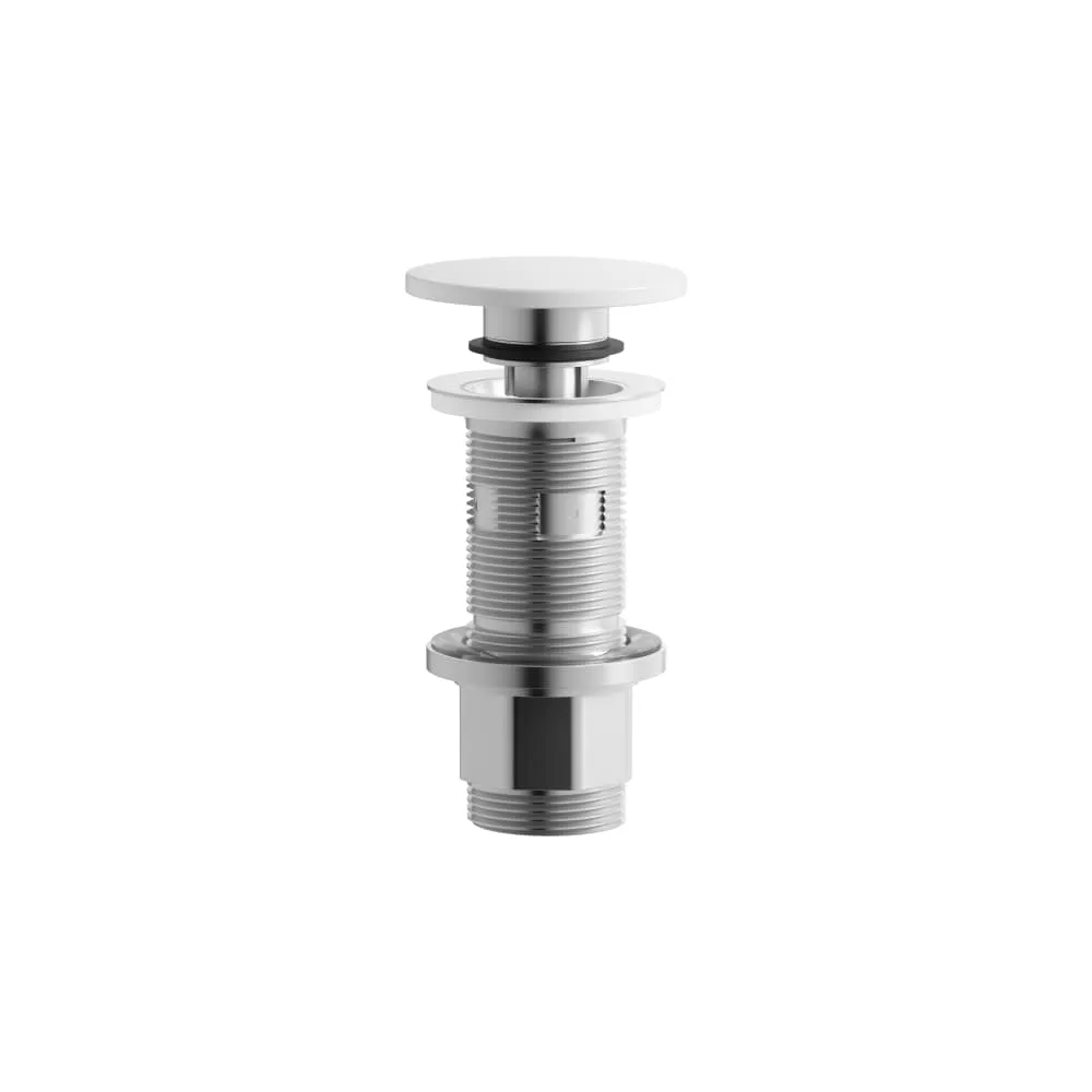 LAUFEN Schaftventil, Ø 1 1/4", Ventilkappe, 74 mm, mit Staufunktion, ein Überlauf im Becken ist erfordelich 74 x 74 x 148 mm #H591LA40000001 - 000 - Weiß