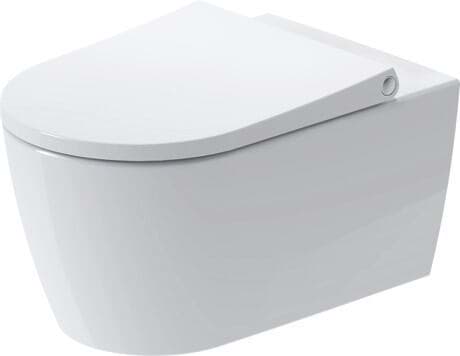 DURAVIT WC-Set wandhängend 459309 Design by Philippe Starck #45930920A1 - © Farbe 20, Set Artikel: Wand WC, WC-Sitz, Artikel Nr.: 2593092000, 0022490000, HygieneGlaze, Weiß Hochglanz, Tiefspüler, HygieneFlush, Spülrand: spülrandlos, Abgang waagerecht, Sitzgarnitur abnehmbar, Absenkautomatik, HygieneGlaze, Spülform: Tiefspüler, Spülprinzip: Verdrängung, Abgang waagerecht, Absenkautomatik, Spülwassermenge: 4,5/3 l, Befestigung inklusive: Durafix, Kartonabmessungen: 400x460x595 mm, Unified Water Label (UWL) Klasse: 1 373 x 570 mm