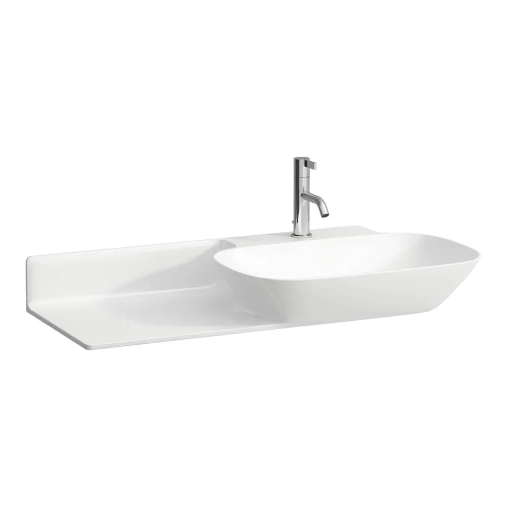 LAUFEN INO Möbelwaschtisch, Ablage links 900 x 450 x 120 mm #H8133014001111 - 400 - Weiẞ LCC (LAUFEN Clean Coat)