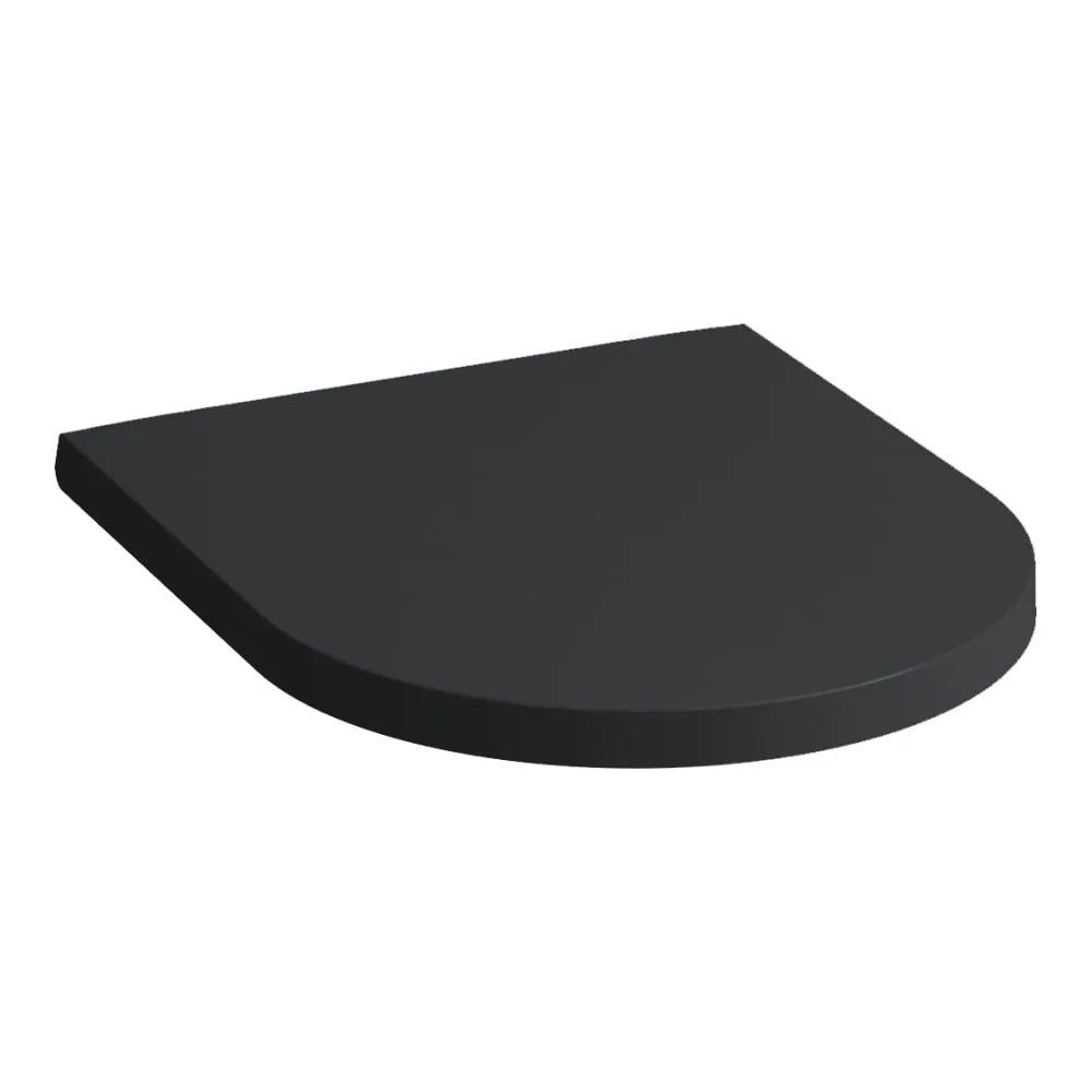 LAUFEN Kartell LAUFEN WC-Sitz mit Deckel, abnehmbar, mit Absenkautomatik 445 x 375 x 35 mm #H8913337160001 - 716 - Schwarz matt
