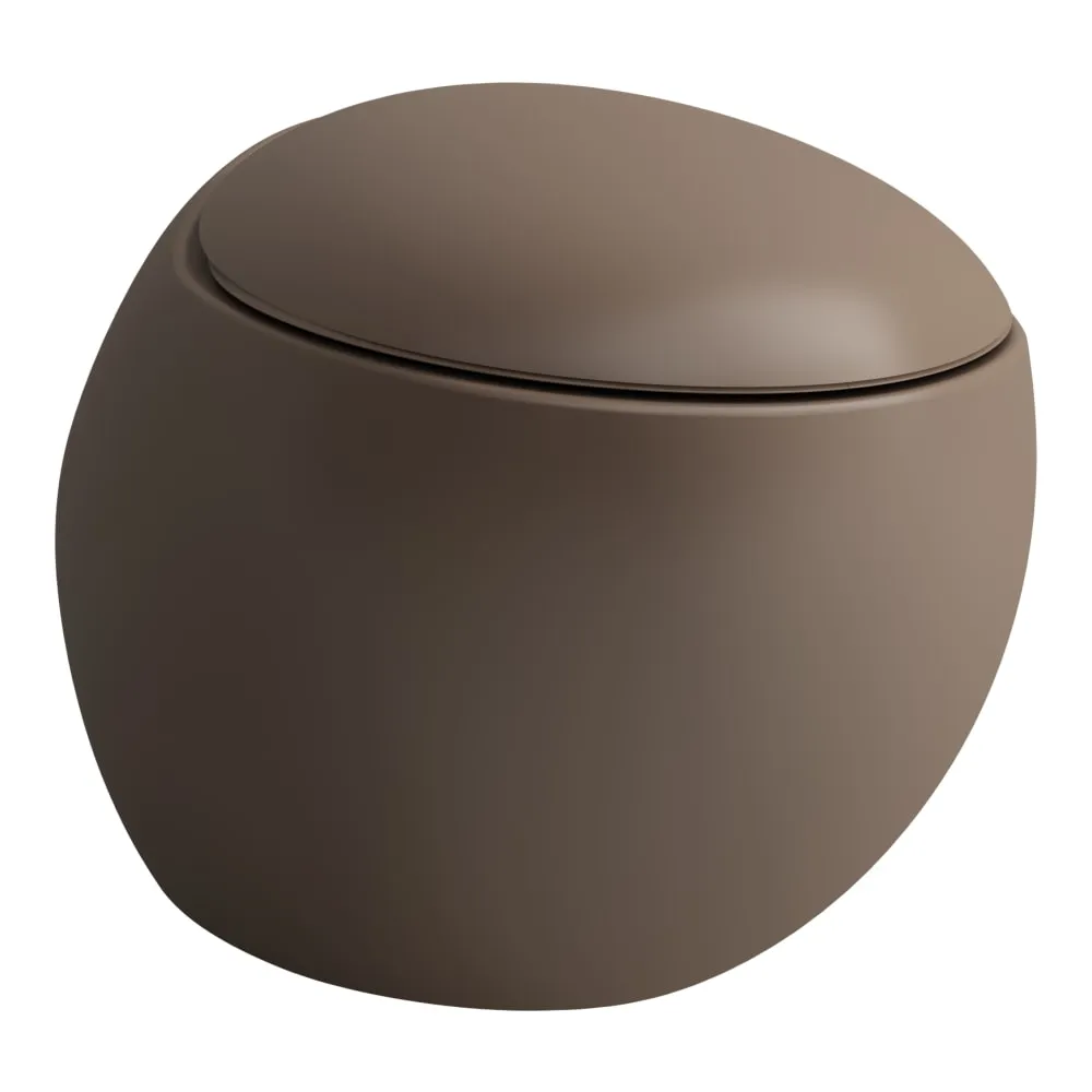 LAUFEN ILBAGNOALESSI Wand-WC, Tiefspüler, spülrandlos 585 x 390 x 355 mm #H8209711880001 - 188 - Caffè matt