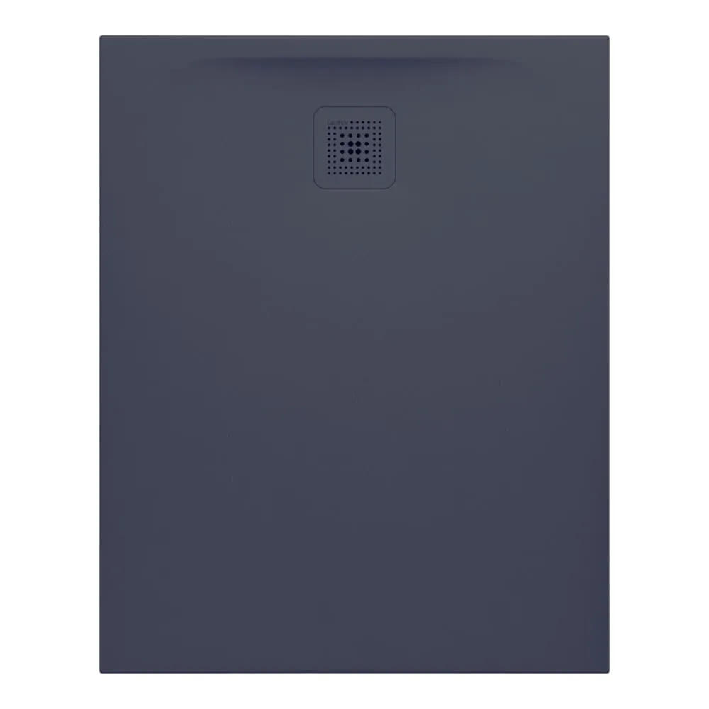 LAUFEN PRO Duschwanne, aus Verbundwerkstoff Marbond, superflach, rechteckig, Ablauf an kurzer Seite 1000 x 800 x 33 mm #H2109510780001 - 078 - Anthrazit matt strukturiert
