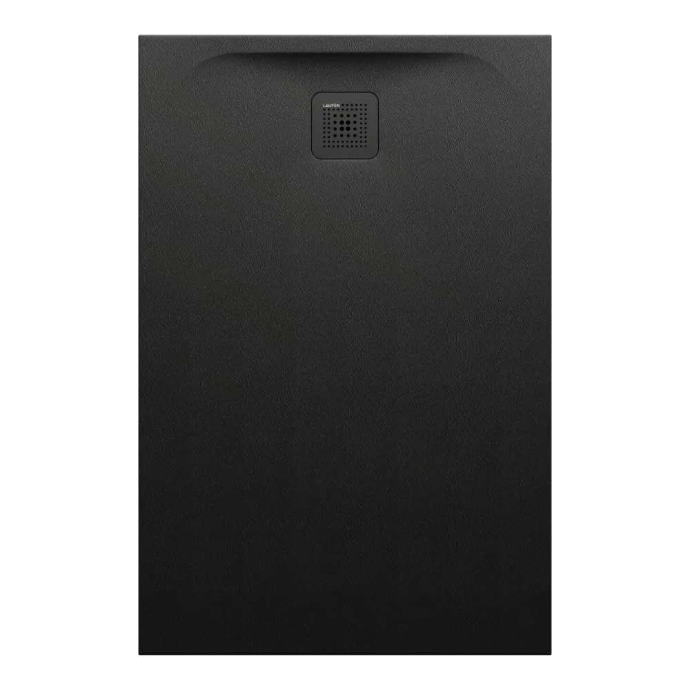 LAUFEN PRO Duschwanne, aus Verbundwerkstoff Marbond, superflach, rechteckig, Ablauf an kurzer Seite 1200 x 800 x 33 mm #H2109520800001 - 080 - Schwarz