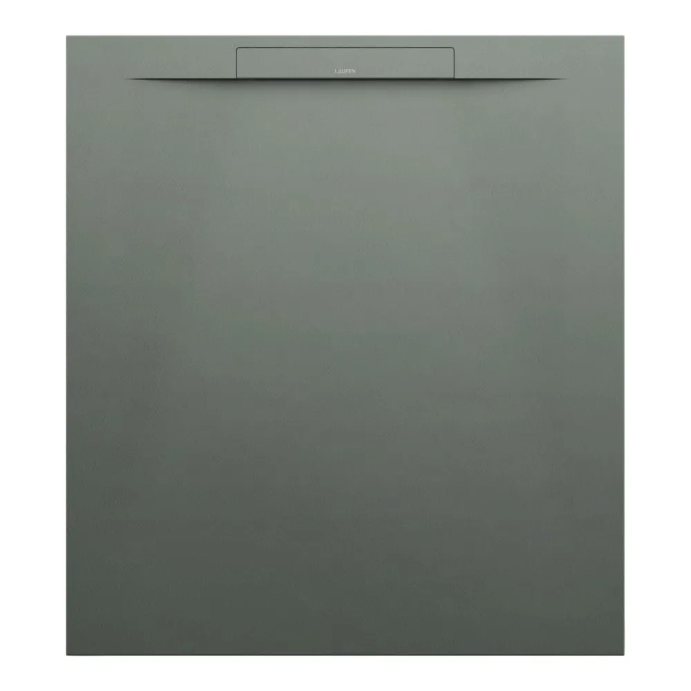 LAUFEN PRO S Duschwanne, aus Verbundwerkstoff Marbond, rechteckig, linearer Ablauf an kurzer Seite 1000 x 900 x 28 mm #H2101860790001 - 079 - Betongrau