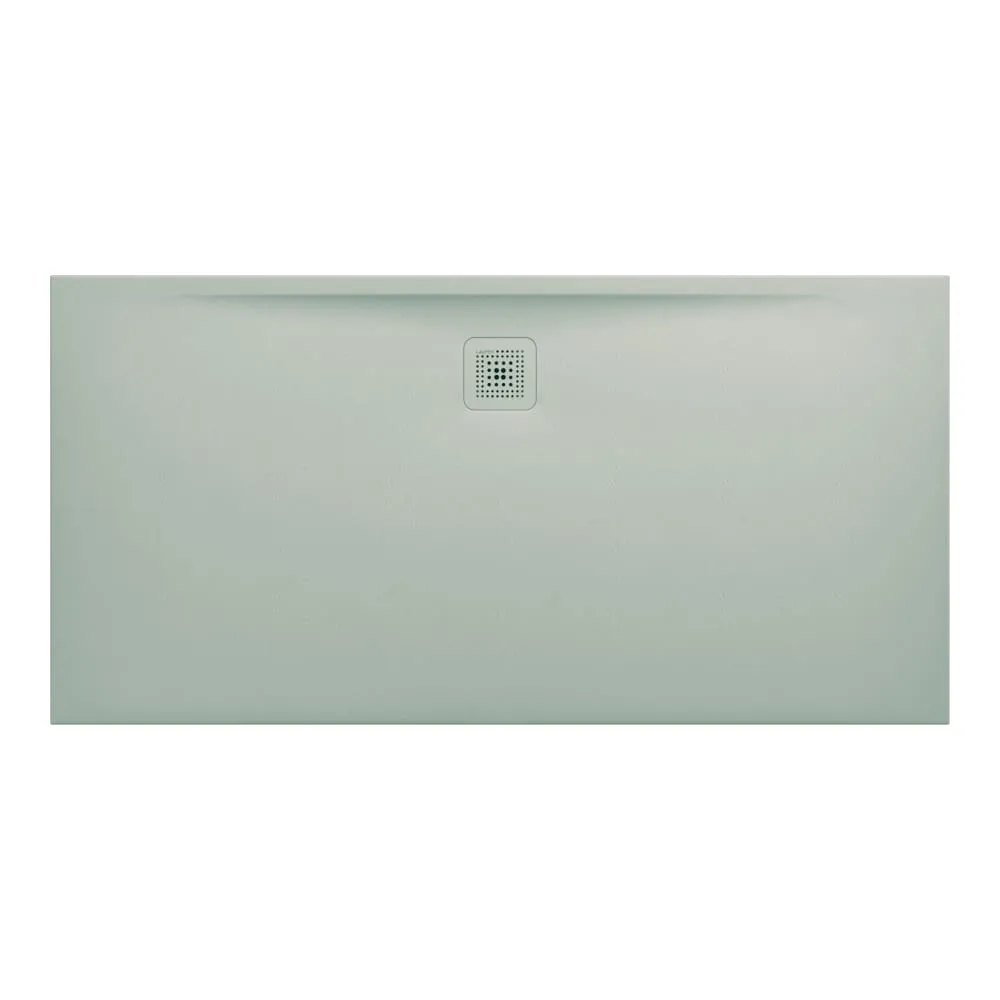 LAUFEN PRO Duschwanne, aus Verbundwerkstoff Marbond, superflach, rechteckig, Ablauf an langer Seite 1600 x 800 x 32 mm #H2109540770001 - 077 - Hellgrau matt strukturiert