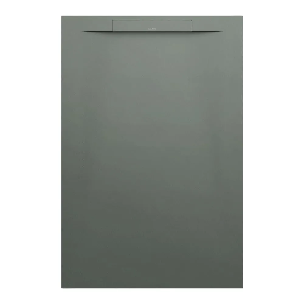 LAUFEN PRO S Duschwanne, aus Verbundwerkstoff Marbond, rechteckig, linearer Ablauf an kurzer Seite 1200 x 800 x 30 mm #H2101820790001 - 079 - Betongrau