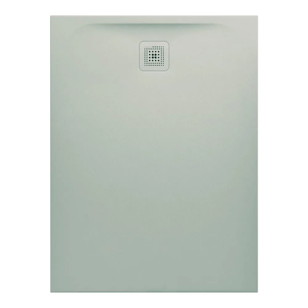 LAUFEN PRO Duschwanne, aus Verbundwerkstoff Marbond, superflach, rechteckig, Ablauf an kurzer Seite 1200 x 900 x 33 mm #H2109580770001 - 077 - Hellgrau matt strukturiert