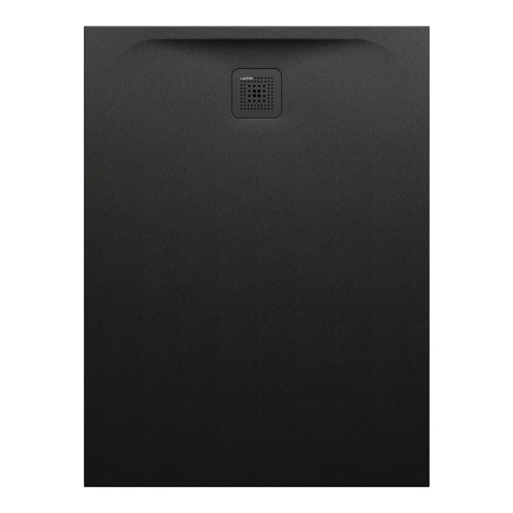 LAUFEN PRO Duschwanne, aus Verbundwerkstoff Marbond, superflach, rechteckig, Ablauf an kurzer Seite 1000 x 900 x 33 mm #H2109570800001 - 080 - Schwarz