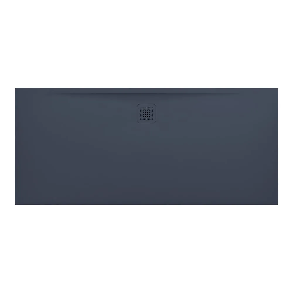 LAUFEN PRO Duschwanne, aus Verbundwerkstoff Marbond, superflach, rechteckig, Ablauf an langer Seite 1800 x 800 x 33 mm #H2109550780001 - 078 - Anthrazit matt strukturiert