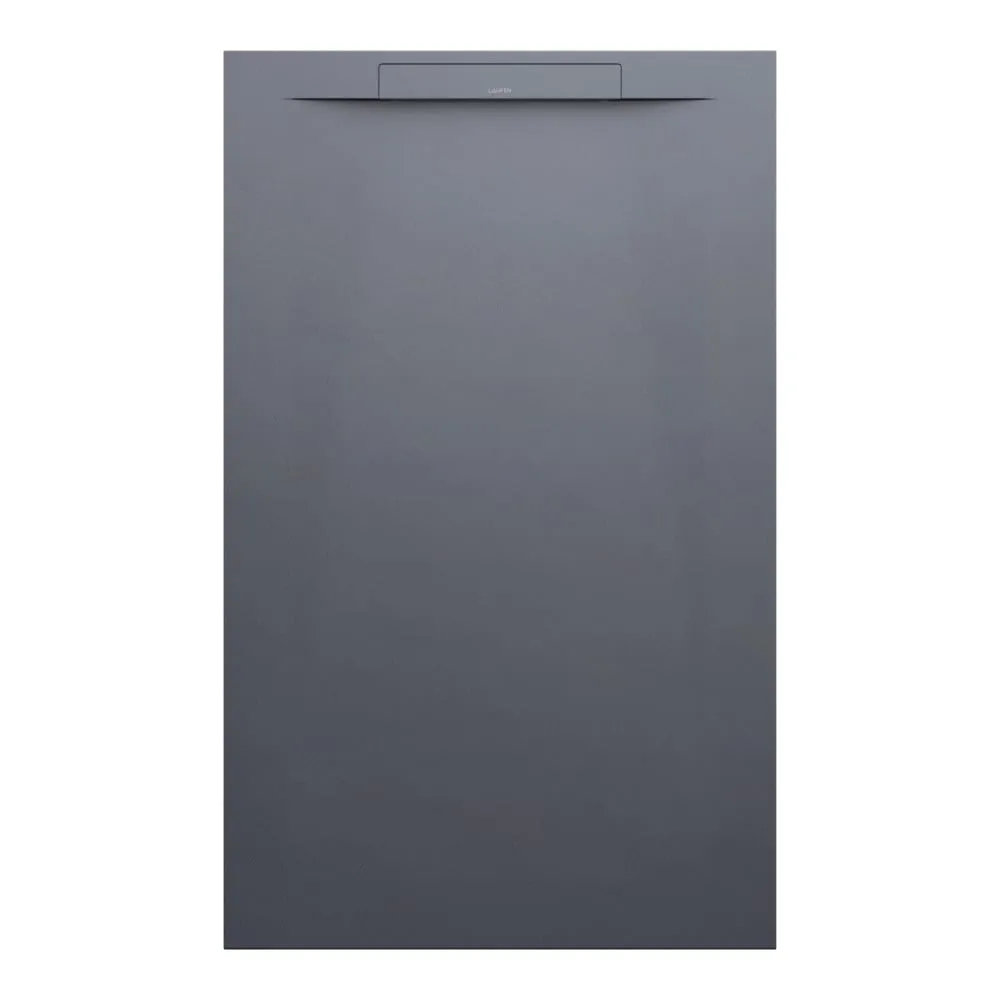 LAUFEN PRO S Duschwanne, aus Verbundwerkstoff Marbond, rechteckig, linearer Ablauf an kurzer Seite 1300 x 800 x 32 mm #H2111820780001 - 078 - Anthrazit matt strukturiert