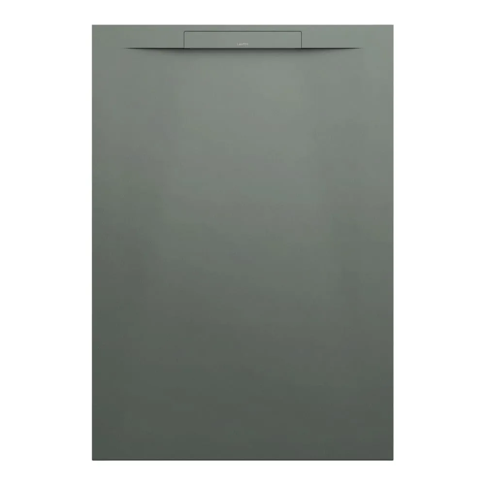 LAUFEN PRO S Duschwanne, aus Verbundwerkstoff Marbond, rechteckig, linearer Ablauf an kurzer Seite 1300 x 900 x 32 mm #H2111830790001 - 079 - Betongrau
