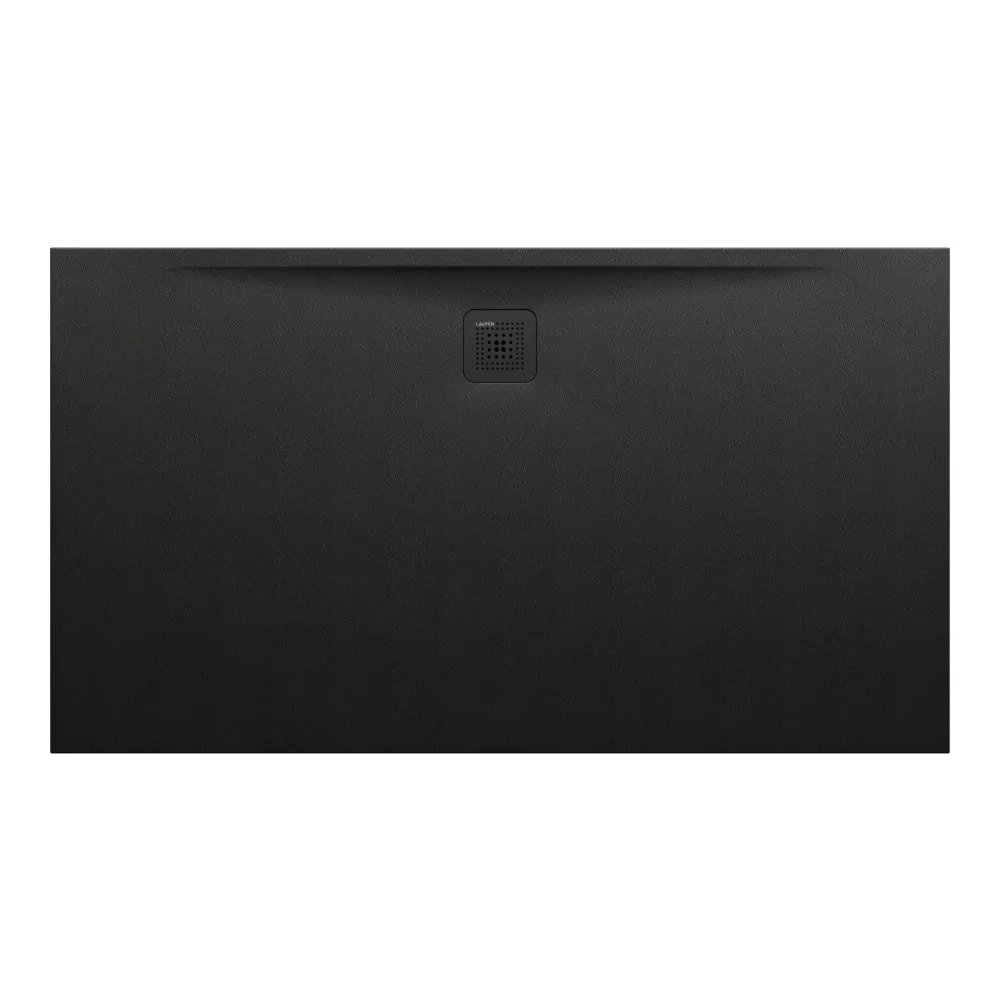 LAUFEN PRO Duschwanne, aus Verbundwerkstoff Marbond, superflach, rechteckig, Ablauf an langer Seite 1600 x 900 x 33 mm #H2119500800001 - 080 - Schwarz