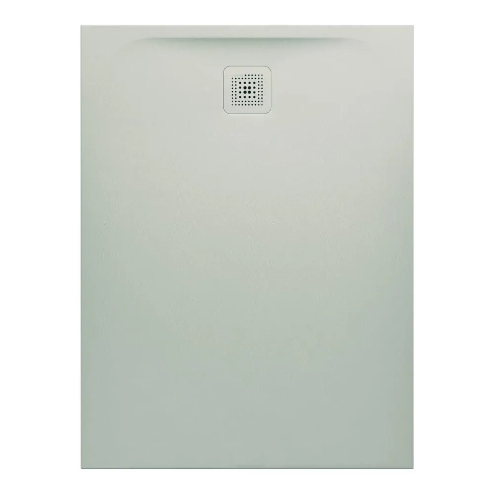 LAUFEN PRO Duschwanne, aus Verbundwerkstoff Marbond, superflach, rechteckig, Ablauf an kurzer Seite 1200 x 1000 x 33 mm #H2119530770001 - 077 - Hellgrau matt strukturiert