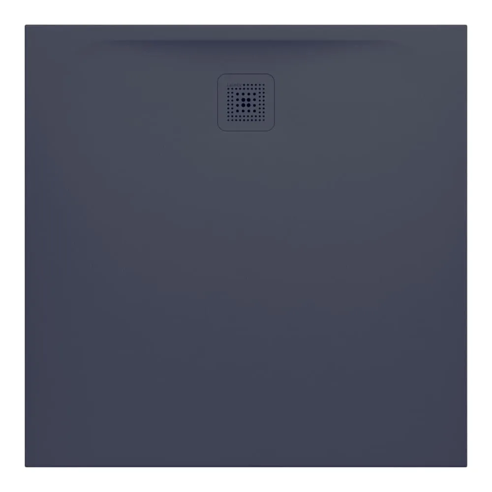 LAUFEN PRO Duschwanne, aus Verbundwerkstoff Marbond, superflach, quadratisch, Ablauf seitlich 1000 x 1000 x 33 mm #H2119520780001 - 078 - Anthrazit matt strukturiert