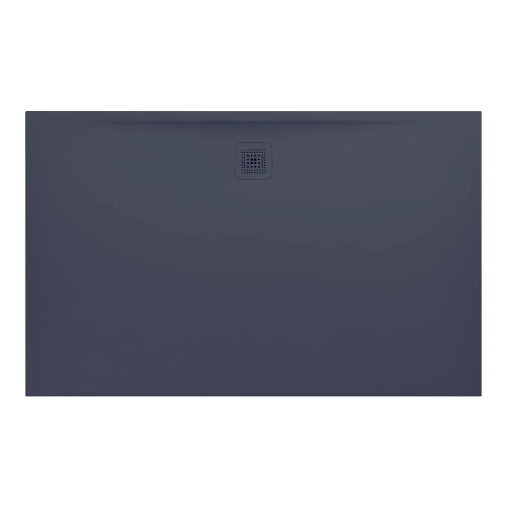 LAUFEN PRO Duschwanne, aus Verbundwerkstoff Marbond, superflach, rechteckig, Ablauf an langer Seite 1600 x 1000 x 33 mm #H2119550780001 - 078 - Anthrazit matt strukturiert