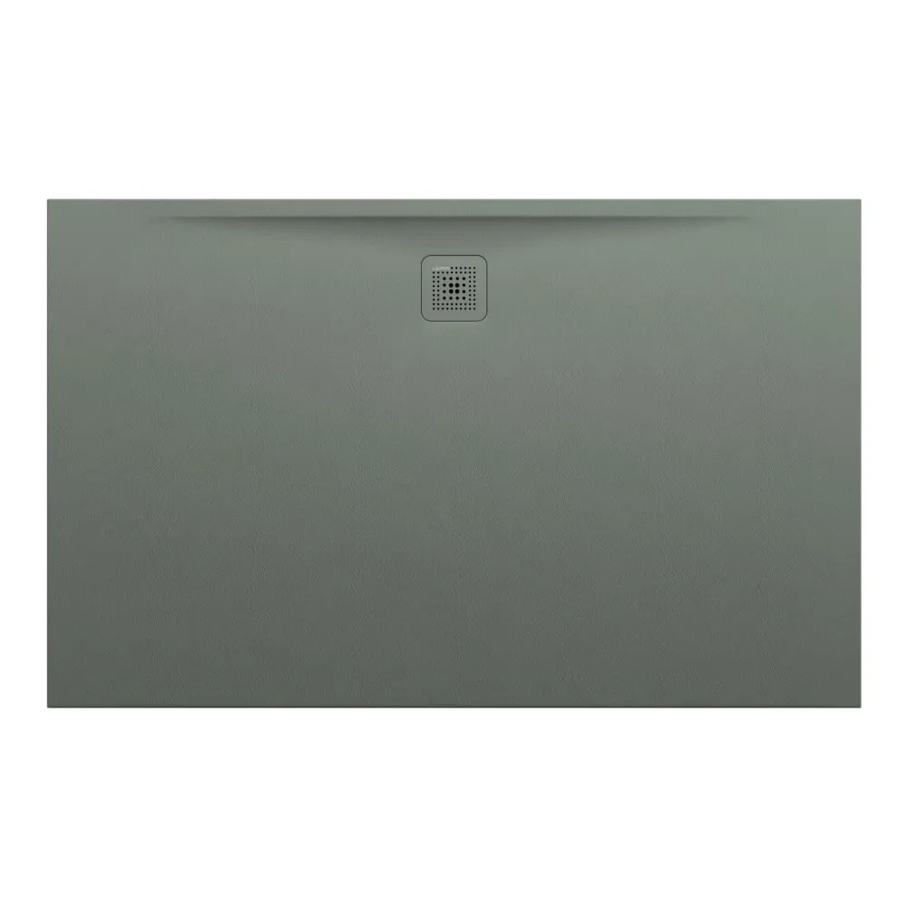 LAUFEN PRO Duschwanne, aus Verbundwerkstoff Marbond, superflach, rechteckig, Ablauf an langer Seite 1600 x 1000 x 33 mm #H2119550790001 - 079 - Betongrau